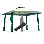 COSTWAY13' X13' Pop Up Canopy Tent Instant Outdoor Folding Shelter Green. Fixed Price $129.99.