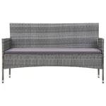3 Seater Sofa Patio Outdoor Porch Wicker Couch With Cushions Pe Rattan Vidaxl. Fixed Price $167.99.