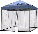 10X10 Mosquito Netting For Patio Camping Gazebo/pop Up Canopy Black. Fixed Price $63.35.