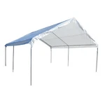 White Heavy Duty Valance Replacement Canopy Tarp Carport Cover For 10 X 20 Frame. Fixed Price $116.91.