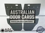 Grey Abs Waterproof Door Cards Fits Toyota Landcruiser 80 Series Manual X4. Fixed Price $287.40.