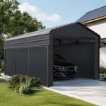 10'X15' Heavy Duty Metal Carport Outdoor Garage Shelter Shade For Car,boats. Fixed Price $1234.04.