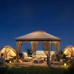 10X10 Ft Instant Pop-up Gazebo With Netting & Sidewalls Waterproof Canopy. Fixed Price $299.99.