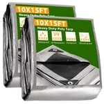 Apluschoice 2PCS 10X15FT 10-MIL Plastic Tarp Waterproof Heavy Duty Camping. Fixed Price $69.90.
