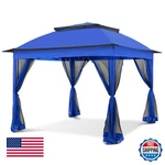 Coos Bay 11X11 Pop-up Instant Gazebo Tent Mosquito Netting Outdoor Canopy. Fixed Price $253.78.