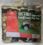 Vintage Kmart Northwest Territory Camo All Season Poly Tarp 12 Ft X 16 Sealed. Fixed Price $43.49.