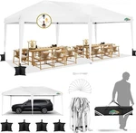 Cobizi Pop Up Canopy 10X20FT Waterproof Party Tent With Carry & 4 Sandbags. Fixed Price $159.99.