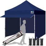Pop Up Canopy 10X10 Commercial Tent Heavy Duty Uv Water Resistant Navy Blue. Fixed Price $439.99.