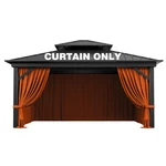 Pakunoda Outdoor Gazebo Curtain Replacement Universal 4-PANEL Sidewalls 12' X 14. Fixed Price $81.26.