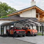 Metal 20X20 Heavy Duty Galvanized Canopy Garage Shelter Carports. Fixed Price $899.99.