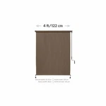 Coolaroo 95% Uv Block, 4' X 8' Wand Operated Outdoor Roller Shade - Walnut. Fixed Price $30.00.
