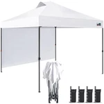 Eurmax One Push Setup 10X10 Pop Canopy With Vented TOP,1 SIDEWALL,4 Sand Bags. Fixed Price $159.95.