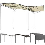 Outsunny 10' 8' Patio Awning & Gazebo, Extendable Steel Shade. Fixed Price $164.99.