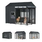 Lybosh Outdoor Dog Kennel Full Coverage For 8'DX4'WX6'H, Black. Fixed Price $45.00.