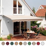 Patio Awning Canopy Retractable Deck Outdoor Sun Shade Shelter. Fixed Price $189.99.