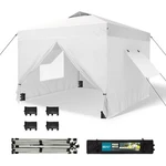 Canopy Tent Pop Up 10X10 Ft Outdoor Canopies Shelter With 4 Sidewalls White. Fixed Price $161.49.