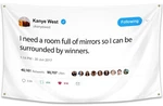 Whgj Kanye Flag Need Room Full Of Mirrors 3X5 Tweet Ft,. Fixed Price $14.76.