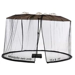 Mosquito Neting For Double-sided Patio Umbrella Sunbrella Black (15FT). Fixed Price $66.49.