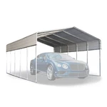 Aleko Galvanized Steel Carport Canopy Shelter 12W X 30L 10H Ft Grey Color. Fixed Price $2132.21.