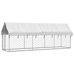 Vidaxl Outdoor Dog Kennel With Roof 157DOT5 In X39DOT4 X59DOT1. Fixed Price $224.13.