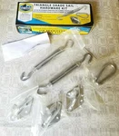 King Canopy Triangle Hardware Kit For Sun Shade Sails New Open Box Complete. Fixed Price $19.99.