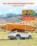 270 Degree Awning, 133 Sq.ft Driver Side Vehicle Waterproof UV50+ Car. Fixed Price $448.32.