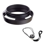 49MM Tilted Vented Metal Hood Sun Shade+lens Cap Holder F/ Canon Nikon Sony. Fixed Price $11.88.