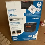 Utilitech Up To 1500-WATT Infrared Cabinet Indoor Electric Space Heater. Fixed Price $40.00.