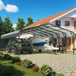 Heavy-duty Metal Carport 20X20/30/40FT,12X20FT Outdoor Shelter For & Boat. Fixed Price $1614.99.