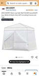 Abccanopy Slant Leg Side Walls 4-PACK White 10X10 Ft 8 Tall. Fixed Price $48.00.