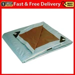 12' X 20' Foremost Tarp 21220 Silver/brown Dry Top 10-MIL Heavy Dut. Fixed Price $63.99.