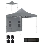 10' X Heavy Duty Pop Canopy Tent With Sidewall, UPF50+ Instant Sun Shelte. Fixed Price $237.98.