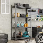 4TIER Adjustable Metal Storage Shelf, For Garage, Shed, Supermarket, Living Room. Fixed Price $105.99.