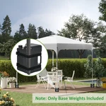 Outsunny Tent Weights Set Of 4 With Built-in Handles Secure Straps. Fixed Price $63.99.