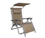 Bliss Hammocks 26" Gravity Free Beach Chair W/canopy Sun-shade 250 Lbs Taupe. Fixed Price $93.81.