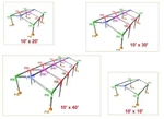 1-1/2" Pipe High Peck Canopy Fittings Kit For X10'/20'/30'/40' Carport Patio. Fixed Price $39.99.