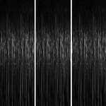 Voircoloria 3.3 X 6.6 Ft Foil Fringe 9.6"W 12.9"L (pack Of 3), Black. Fixed Price $10.48.