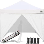 10X10 Pop Up Canopy Commercial Tent Outdoor Canopies With 4 Full Zippered Walls. Fixed Price $219.86.