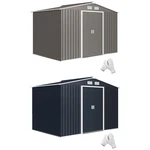 Outsunny Outdoor Storage Shed, Garden Tool Metal With Foundation Kit. Fixed Price $369.99.