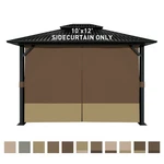 Aoodor 12'X10' Gazebo Universal Replacement Privacy Curtain Side Walls 4 Panels. Fixed Price $66.99.
