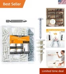 140PCS Self Drilling Anchors With Screws Kit, Heavy Duty. Fixed Price $18.95.