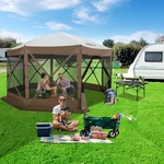 Cobizi 15X15' Pop Up Gazebo With Mosquito Netting Hub Tent Instant Screen Canopy. Fixed Price $245.99.