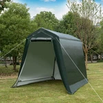 Costway 6'X8' Premium Patio Tent Carport Storage Shelter Shed Canopy Green. Fixed Price $109.99.
