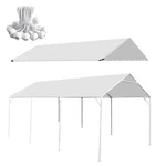 Hfyzz 10 X 20 Ft Heavy Duty Carport Canopy Waterproof Uv Protected Garage Top.... Fixed Price $62.77.