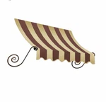 Awntech 4-FEET Charleston Window/entry Awning, 31 By 24-INCH, Brown/tan. Fixed Price $227.99.