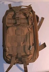 Wfs Tactical Military Tan Coyote 4 Pocket 18"X12" Backpack Heavy Zippers Bag. Fixed Price $29.99.