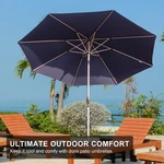 Domi 10FT Patio Umbrella W/push Button Tilt And Crank For Deck Porch Backyard. Fixed Price $75.99.