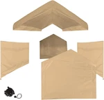 10'X20' Tan Canopy Carport Cover Set With Valance & 4 Side Walls - 5 Tarps. Fixed Price $499.99.