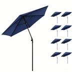 Apluschoice 9PCS 7.5' Tilt Outdoor Patio Umbrella Sunshade Market Sport Parasol. Fixed Price $299.90.
