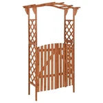 Vidaxl Pergola Brown Solid Firwood, Pine Medium. Fixed Price $167.99.